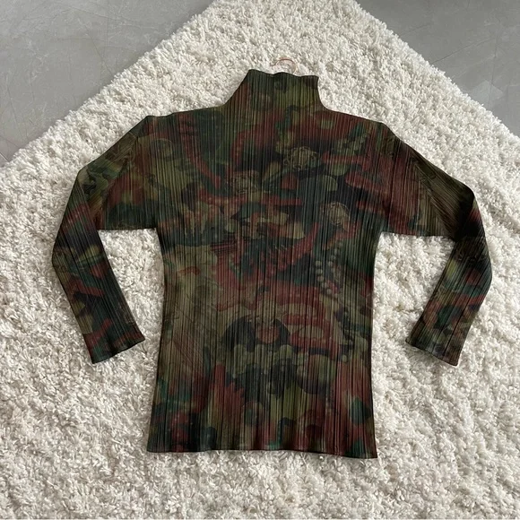Archive RARE Vintage 1996 Print Pleats Please Issey Miyake Kiwami LongSleeve Top - Picture 7 of 7